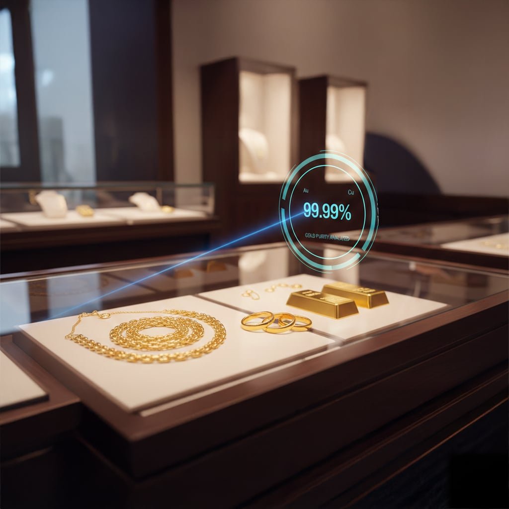 Portable NAPCO XRF analyzer for accurate non-destructive metal and alloy testing